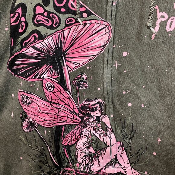 Melanie Martinez Portals Mushroom Fairy Hoodie Zip Up Size XL - Picture 4 of 4